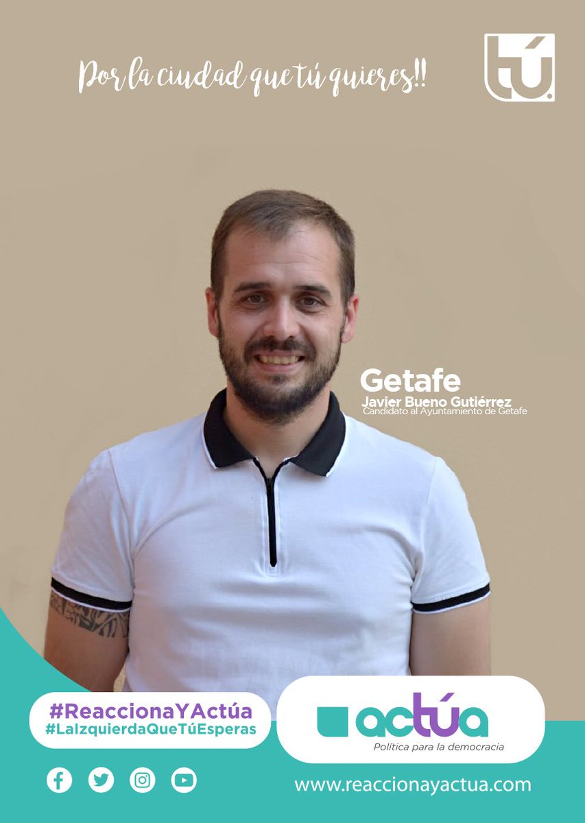 reaccionayactua's tweet photo. La candidata de Actúa Getafe
Victoria Rosa y un equipo con experiencia, joven y con muchas ganas de trabajar por convertir la ciudad en una ciudad del Siglo XXI #ReaccionaYActúa #RecuperaGetafe #XLaCiudadQueTÚQuieres #OrgulloGetafe #Getafe https://t.co/VSm9AVJuLa