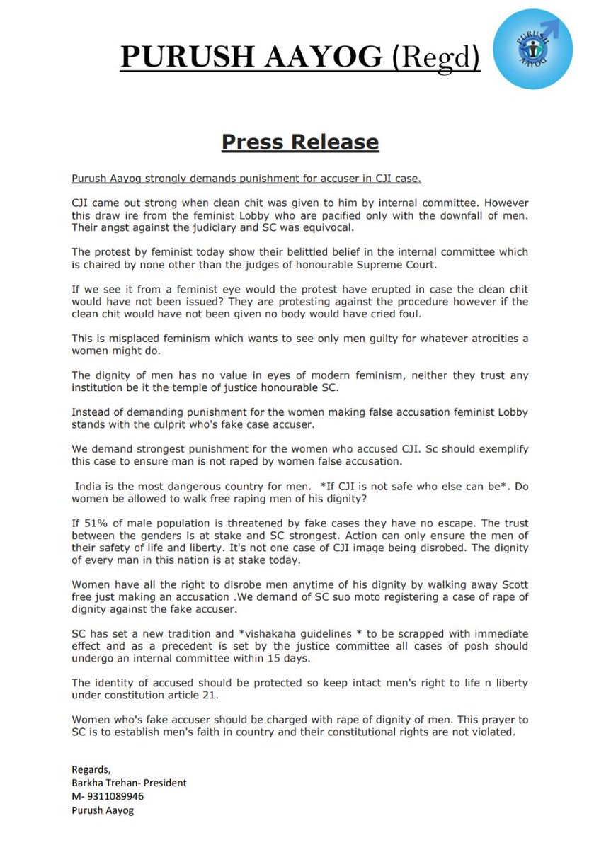 And the #MenToo movement now has traction with men's rights groups coming forward and putting pressure for laws to change.
@trehan_barkha 
<a href="/antidespondent/">Amit MRA</a> 
 Thank you. Lets join hands &amp; create a tsunami that brings #equality  #equalrights #equalpunishment #justice #genderrespect