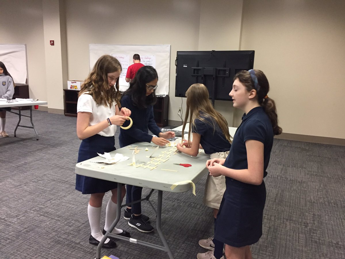 MOS_School's tweet photo. GRAVITY day in 5th grade! Which team can defy gravity and make their marble roll the slowest! #STEM https://t.co/aeNuoAzuPT