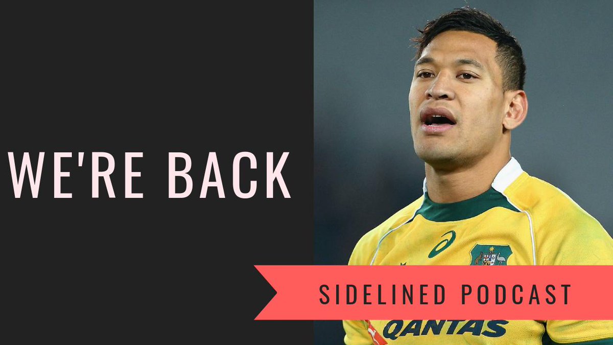 SidelinedPdcast's tweet photo. We're Back! Apologies for the short time away but we're back now and make sure you let everyone know about it. 

https://t.co/GL5BJERF4W

Make sure you subscribe on your favourite podcast apps so you don't miss when we upload!

#AFL #IsraelFolau #UFC237 #ChampionsLeague #LIVBAR https://t.co/KknVnHULSn