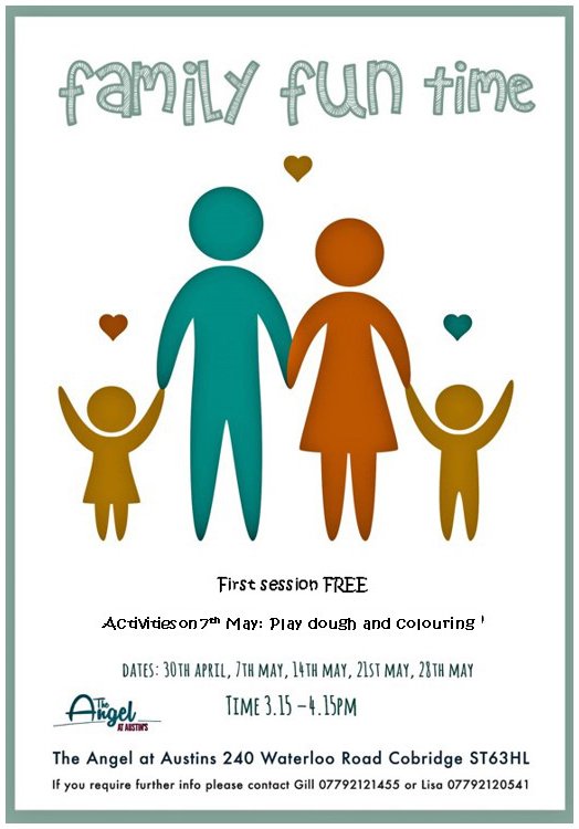 Family Fun Time was lots of fun last week. This week there will be Play dough and colouring. With <a href="/MCMSOT/">My Community Matters</a>