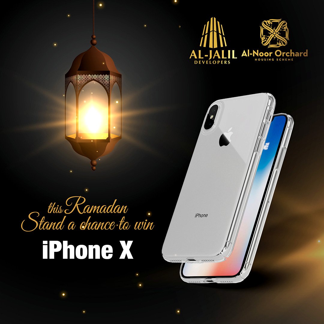 alnoororchardpk's tweet photo. Stand a chance to win iPhone X – contest starts today!

Follow these simple steps to win iPhone X.

1.Follow the page
2.Tag your 3 friends
3.Retweet

Note: The winner will be chosen from the participants who follow all steps through a randomizer in the last week of Ramadan. https://t.co/a8dkOR8g6G