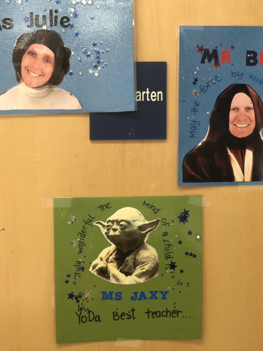 jaxylynn_13's tweet photo. My new job didn’t have a photo of me... I’ll take it! I love Yoda!  Happy Teacher Appreciation week to all of the amazing, gifted,  and devoted teachers out there!!! https://t.co/EWqQbTdblf