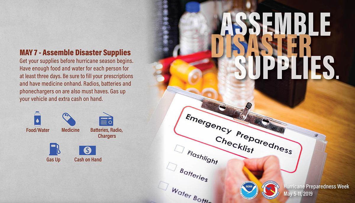 OnslowES's tweet photo. Just having enough supplies to make it through a hurricane isn’t enough. You need plenty to make it through what could be a long recovery period too. Prepare for AT LEAST one week. https://t.co/vhKa28UJek  #HurricanePrep #HurricaneStrong https://t.co/pCe9mvQ7mV