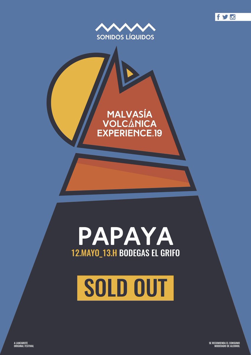SOLD OUT!! Pues ya se han agotado las entradas para la segunda de las #MalvasiaVolcanicaExperience de este año. Este domingo tendremos a @yanarapapaya en <a href="/BodegasElGrifo/">Bodegas El Grifo</a> para disfrutar de la maravillosa combinación de 🍷🌋🎸