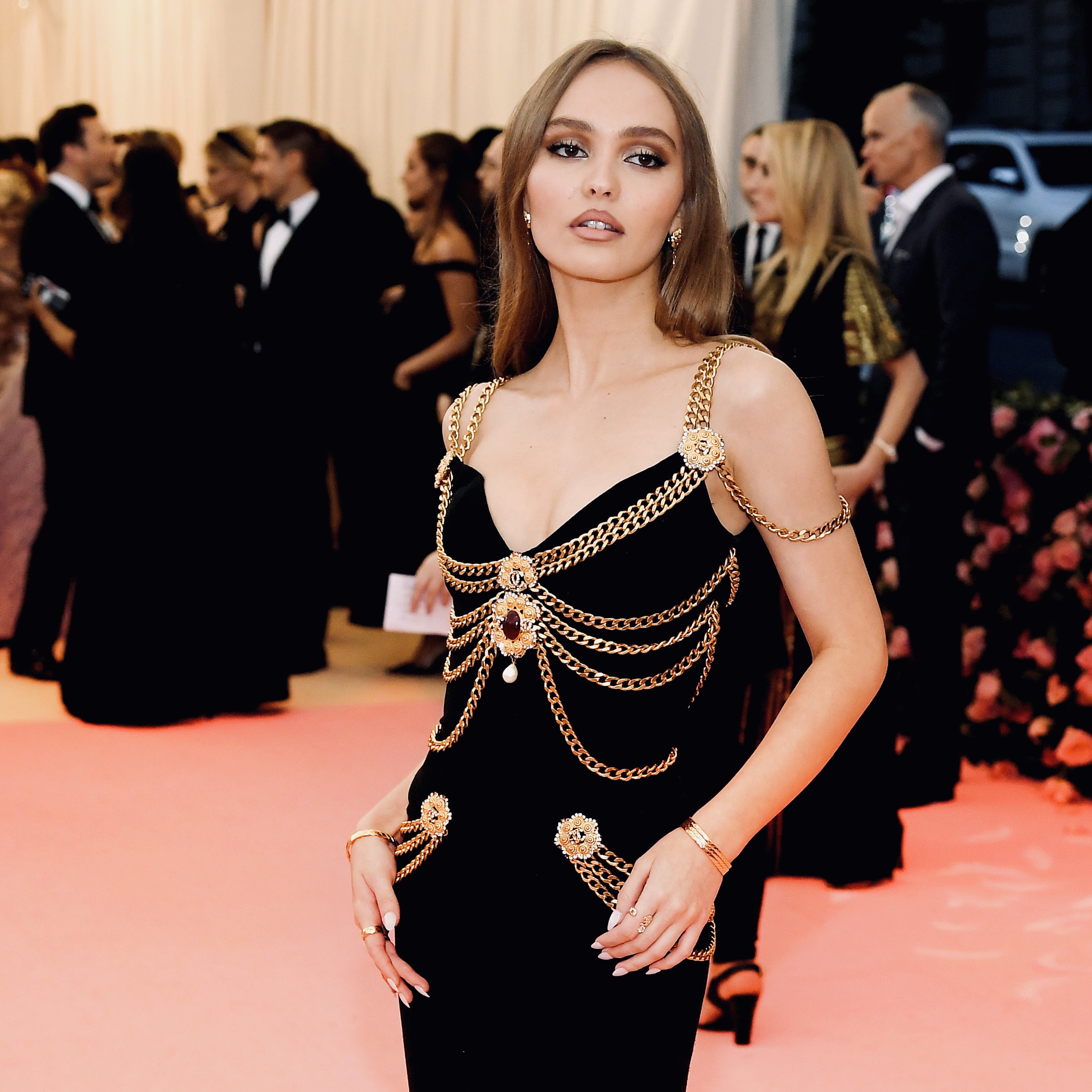 Magnet Chanel Dress That Lily Rose Depp Wore to The Met Gala 2019 Vinyl  Decal Magnetic Sticker 5