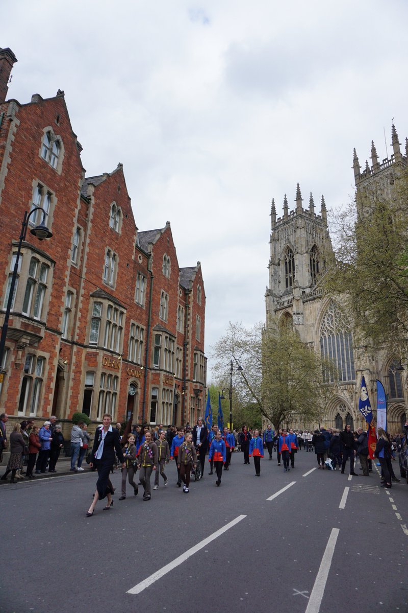 On 28th April, over 2000 Scouts and Guides were involved in York's St George's Day procession!