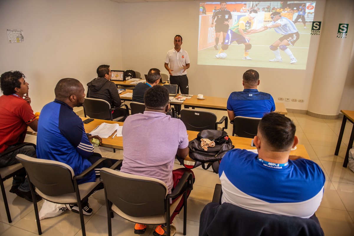 Agitos's tweet photo. Last week we held training camps and workshops for Para powerlifting &amp; Blind football technical officials and shooting Para sport coaches &amp; athletes in Lima 🇵🇪 The purpose of the #RoadToLima is to increase the number of participants &amp; countries represented in the @Lima2019Juegos https://t.co/YwfB15W4B1