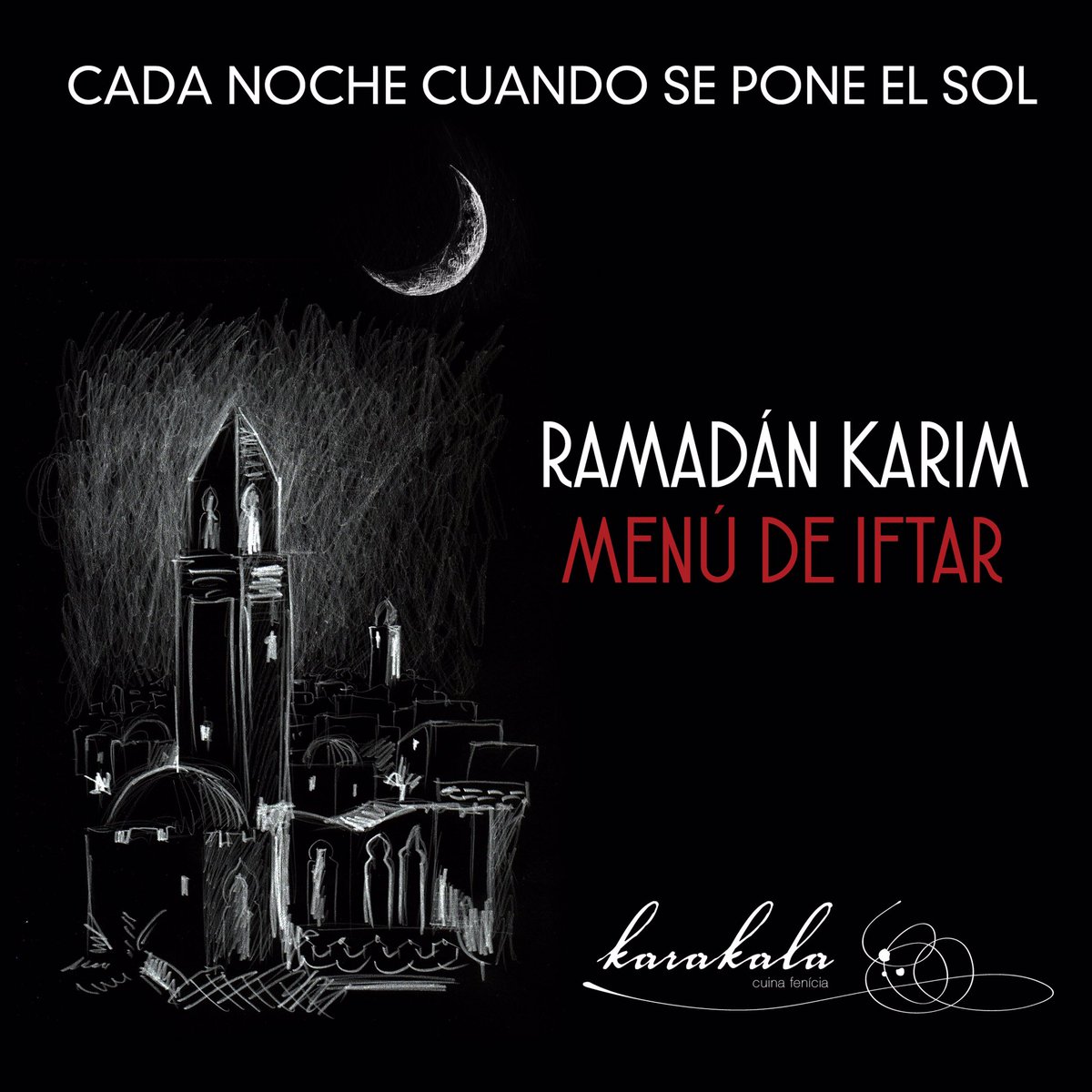 RestKarakala's tweet photo. ¡Deja las botas, ponte las babuchas! 
Cada noche durante un mes, el @karakalarestaurant propone un menú especial con platos tradicionales del ramadán  ¡Ven a celebrar la puesta del sol con nosotros!
📆 A partir de mañana 8 de mayo.
#karakala #cocinatraditional #ramadan2019 https://t.co/9POz6omm9C