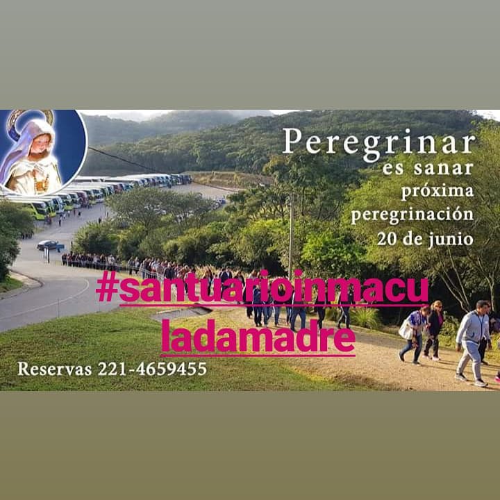 SALTAPEREGRINA's tweet photo. 20 de Junio #Peregrinación #Santuario #InmaculadaMadreDelDivinoCorazónEucarísticoDeJesús, en Salta.

Hotel c/media Pensión, asistencia al viajero, viandas del domingo, traslados
#SalidaDesdeLaPlataEscobarBrandsenChascomús

#Reservas al 📱221-4659455
 ☎0221-4515953 https://t.co/eDhTeYOFVm