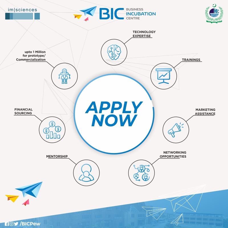 'You Have an Idea—WHATS NEXT? APPLY NOW to make a DIFFERENCE!'
You can apply online at: forms.gle/9wPPDdgyHcifGT…
Deadline for Applications = 10th June, 2019
 #BIC #IMSciences #HEC #Peshawar #Incubation #Startup #APPLYNOW #2019INTAKE #YOUNGMINDS #MAKEDIFFRENCE #2ndCohort
