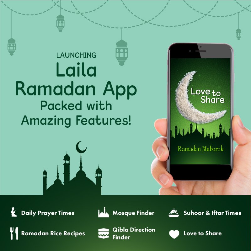 Laila Ramadan app is launched, dedicated to the Muslims in the UK. Developed by Laila Foods with Amazing features.#LovetoShare #Ramadan #LailaFoods
Download App Now
 Google Play: play.google.com/store/apps/det…

App Store (iTunes) : itunes.apple.com/gb/app/laila-r…