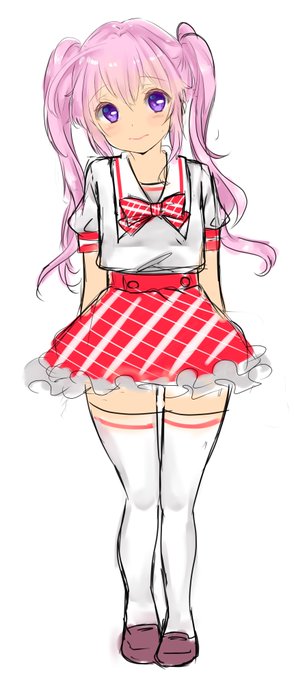 あまり時間は取れなかったが夏用のキャラデザ少し出来た。こんな感じの子の漫画描くかも・・・ 