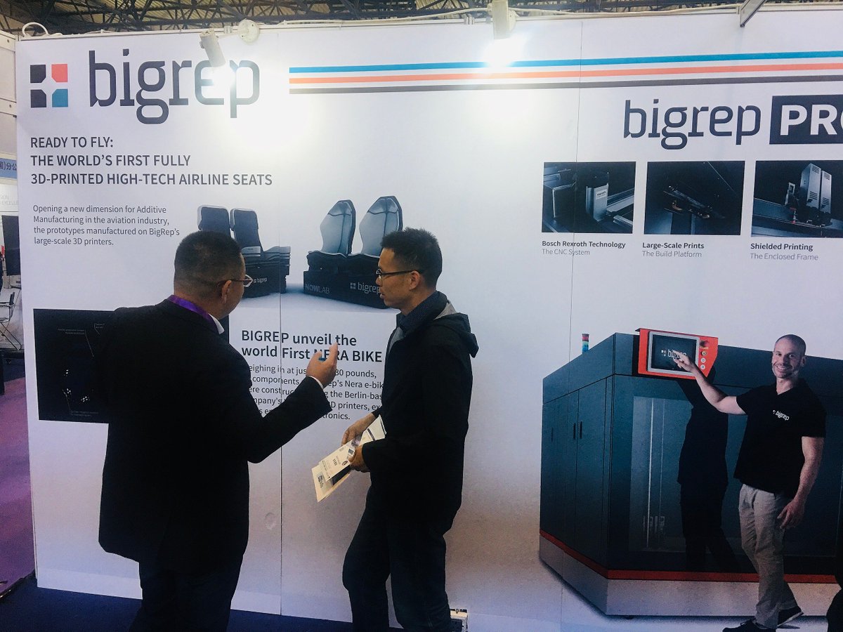 BigRep's tweet photo. We've had a very full day at #Sampe2019 in #Beijing. Come visit us tomorrow at booth D311! https://t.co/xB5hWZK5Dh