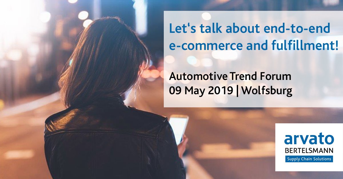 ArvatoSupplies's tweet photo. Proud to be main partner of the Automotive Trend Forum @ATF_Wolfsburg again. Let’s talk about end-to-end #ecommerce and #fulfillment: https://t.co/MQNting1fa #atf2019 #automotive #mobility #logistics https://t.co/q2M2YsjLbQ