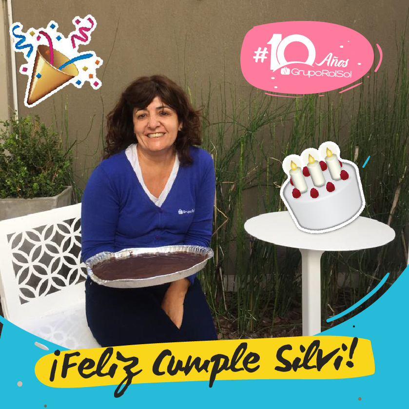 RolSolMayorista's tweet photo. Ayer festejamos el cumple de Silvi, ella trabaja en administración y nos acompaña desde el inicio de grupo RolSol!
¡Feliz cumple Silvi! 🙌🥳🎂 https://t.co/QVxoPIo2Fe