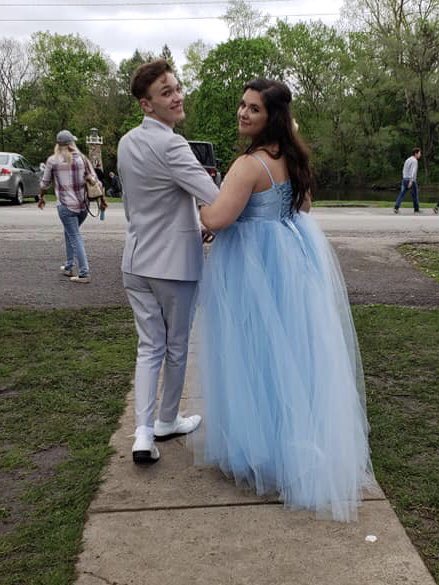 Parker Smith and Addi Rust custom made prom dress