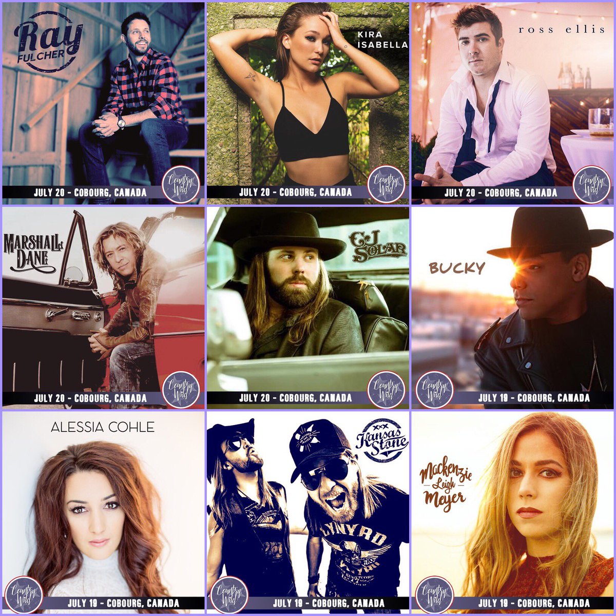 Country Wild (@countrywildfest) on Twitter photo You know what we love?! The fact that every single one of these artists has the ability to steal the show over Country Wild Weekend!! 💥🇺🇸🇨🇦💥
<a href="/callme_raymond/">Ray Fulcher</a> <a href="/kira_isabella/">KIRA</a> <a href="/rossellismusic/">Ross Ellis</a> <a href="/MarshallDane/">Marshall Dane</a> <a href="/CJSolar/">CJ Solar</a> <a href="/alessiacmusic/">Alessia Cohle</a> <a href="/Kansas_Stone/">KS</a> <a href="/DiveBar_Diva/">Mackenzie Leigh Meyer</a> @cobourgtourism You know what we love?! The fact that every single one of these artists has the ability to steal the show over Country Wild Weekend!! 💥🇺🇸🇨🇦💥
<a href="/callme_raymond/">Ray Fulcher</a> <a href="/kira_isabella/">KIRA</a> <a href="/rossellismusic/">Ross Ellis</a> <a href="/MarshallDane/">Marshall Dane</a> <a href="/CJSolar/">CJ Solar</a> <a href="/alessiacmusic/">Alessia Cohle</a> <a href="/Kansas_Stone/">KS</a> <a href="/DiveBar_Diva/">Mackenzie Leigh Meyer</a> @cobourgtourism