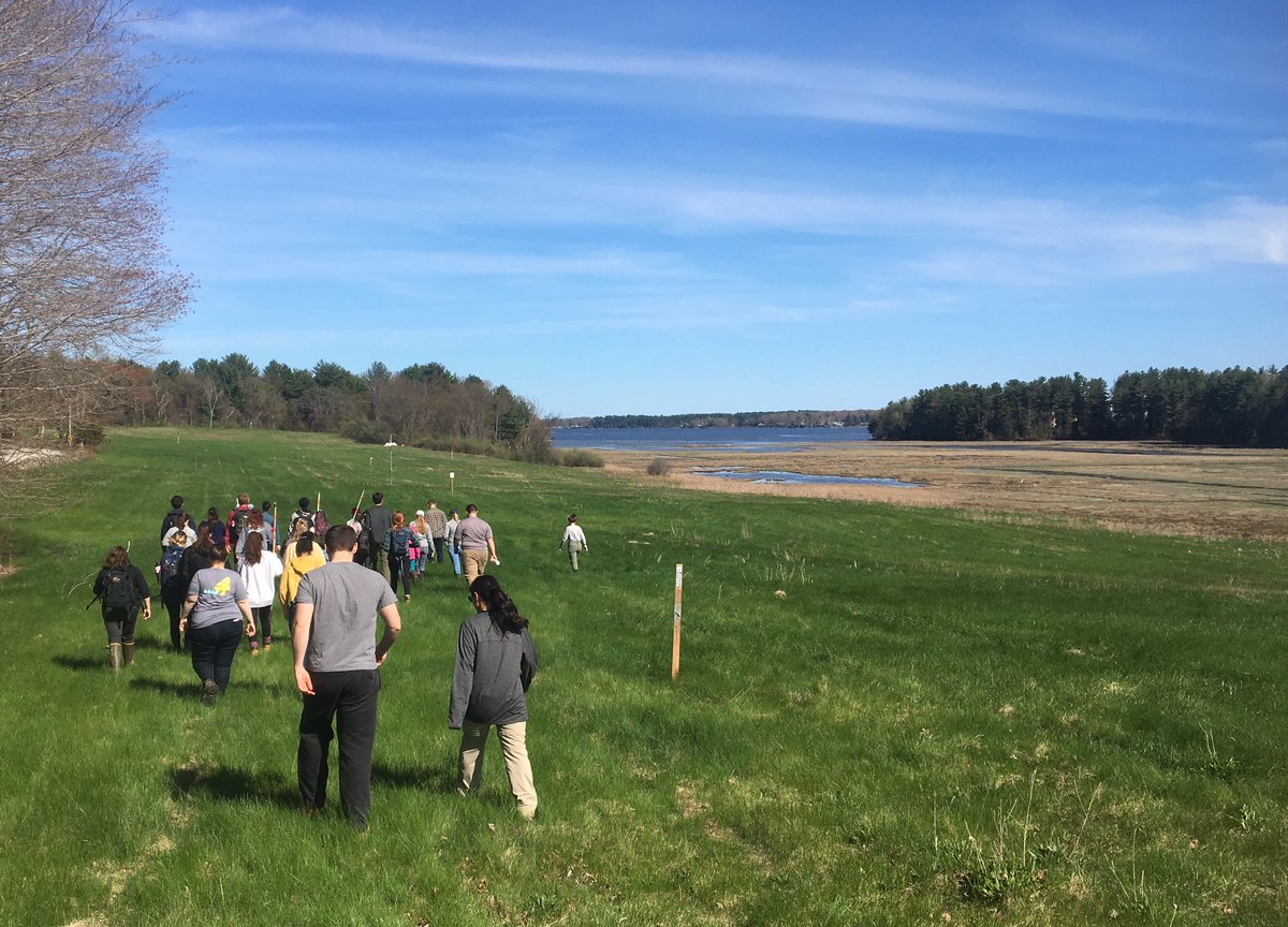 ChadFHammer's tweet photo. Had a great time volunteering to drive Prof. Tom Lee’s conservation class to learn about how projected sea level rise will impact salt marsh systems and also assess the resiliency of forests to adapt to a changing climate. Glad to be apart of his last field trip before retirement https://t.co/hsm1F4lpGZ