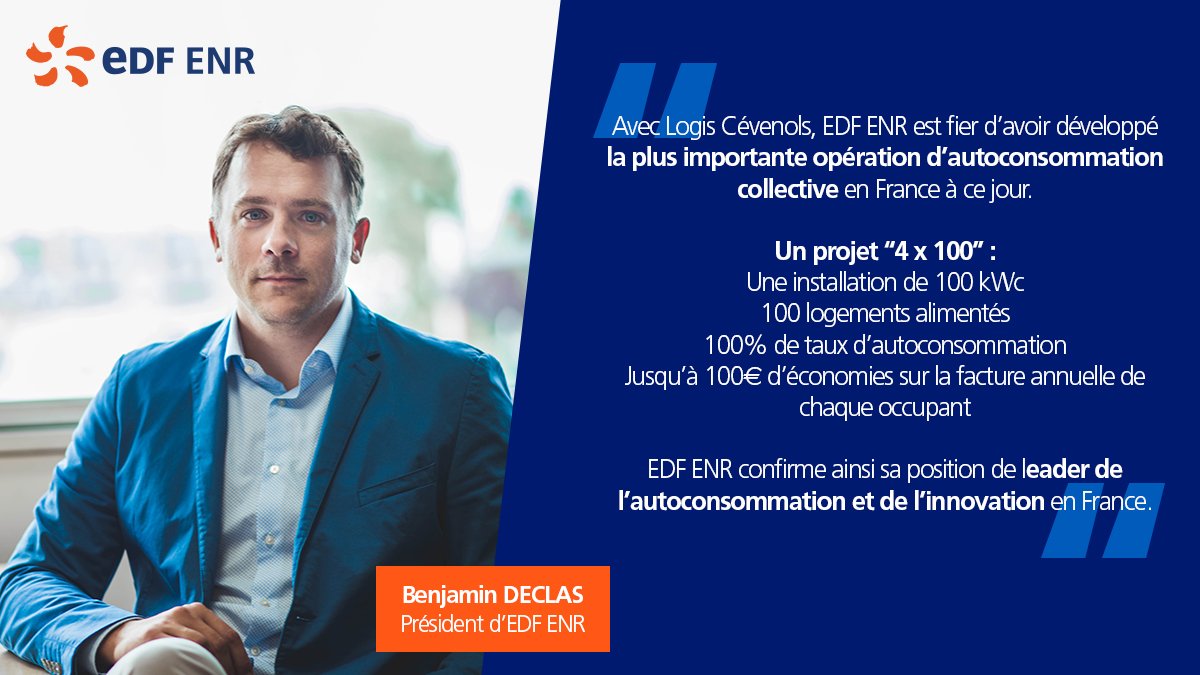 Edf Enr Sur Twitter Benjamin Declas Fier D Evoquer Le Role D Edf Enr Dans Le Projet D Autoconsommation Solaire Collective Avec Logis Cevenols Plansolaire Photovoltaique Innovation Https T Co Bev5nhageb