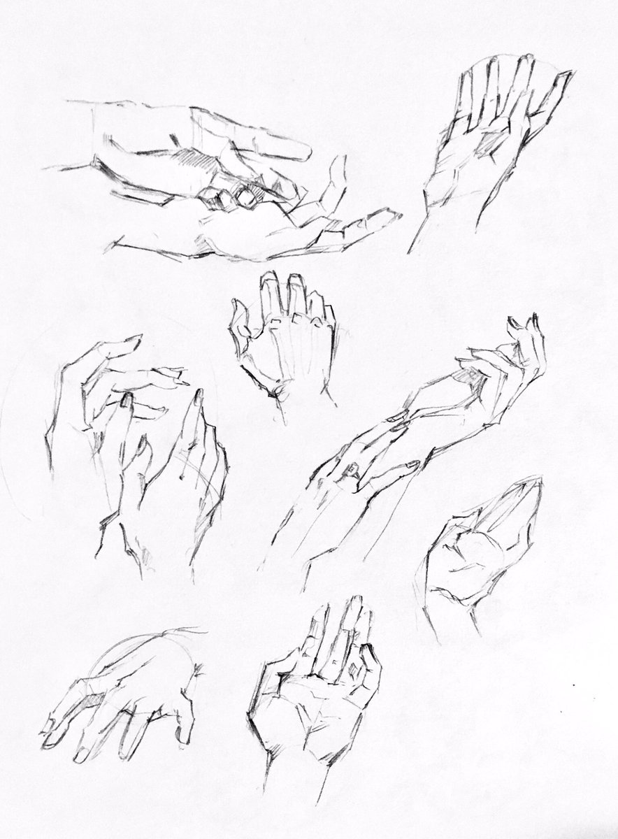やさしい人物画 177ページ

手はどれだけ練習しても足りない気がする
指一本一本間違いなく描けるまで、定期的にやろう 