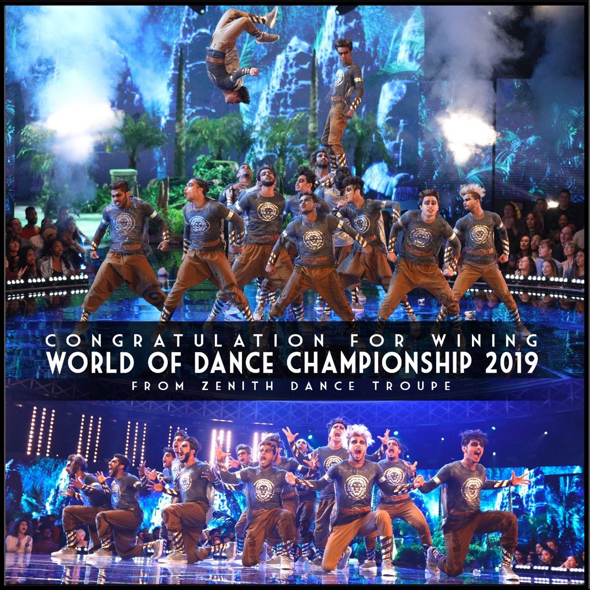 We are really proud of Kings United @kingsunitedcrew for being the winner at World of Dance 2019. Truly a moment that will inspire many young people in the entire nation. This is the best moment for everyone in the dance fraternity. You are rockstars. #dance #kingsunited #India