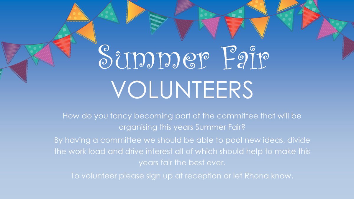 TheBrightwell's tweet image. SAVE THE DATE

Summer Fair -  29th June

Our Summer Fair is getting closer and we need some lovely volunteers to make this a  fantastic event.

Please comment below if you are free to help - the more the merrier.

#SummerFair #Summer #mstherapy #Fundraising #Community