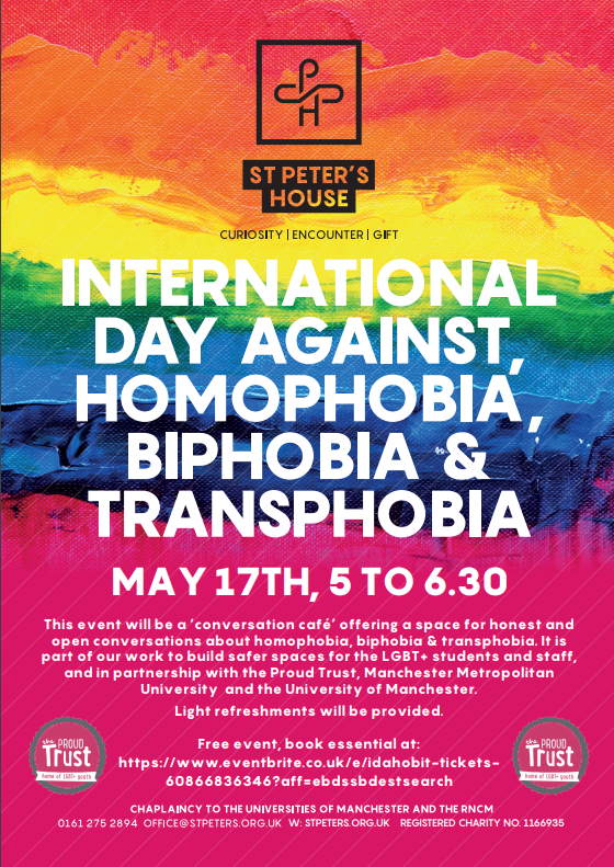 u⚧m trans campaign (@uomtrans) on Twitter photo For IDAHOBIT next Friday, we're hosting an event with <a href="/StPetersMcr/">St Peter's Church Manchester</a> <a href="/MMULGBT/">MMU LGBT+</a> <a href="/UoMLGBT/">UoM LGBT Network</a> <a href="/UoMLGBTQ/">UoM LGBTQ+ Campaign</a> at Milk and Honey! Light refreshments will be provided and the event is free but booking is essential: eventbrite.co.uk/e/idahobit-tic… For IDAHOBIT next Friday, we're hosting an event with <a href="/StPetersMcr/">St Peter's Church Manchester</a> <a href="/MMULGBT/">MMU LGBT+</a> <a href="/UoMLGBT/">UoM LGBT Network</a> <a href="/UoMLGBTQ/">UoM LGBTQ+ Campaign</a> at Milk and Honey! Light refreshments will be provided and the event is free but booking is essential: eventbrite.co.uk/e/idahobit-tic…