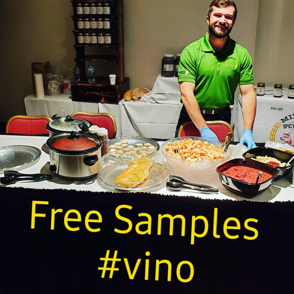 BillyBaconJam1's tweet photo. Free samples at the β¦@VinoIndiana1β© show in Fort Wayne. Had a great time! #baconjam #tomato2.0 #realcocktail #local #glutenfree #nongmo https://t.co/TnhnXMGkqe