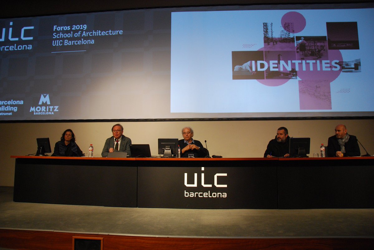 gcarabi's tweet photo. Magnífica cloenda del cicle #FOROS2019 #Identities @ArchitectureUIC amb la conferència final de @mateoarq: "Identity, globalization and contemporary architecture. A personal view".

I gràcies, igualment, als nostres patrocinadors @ConstrumatBCN  i @MoritzBarcelona https://t.co/4wg9I1MWRs