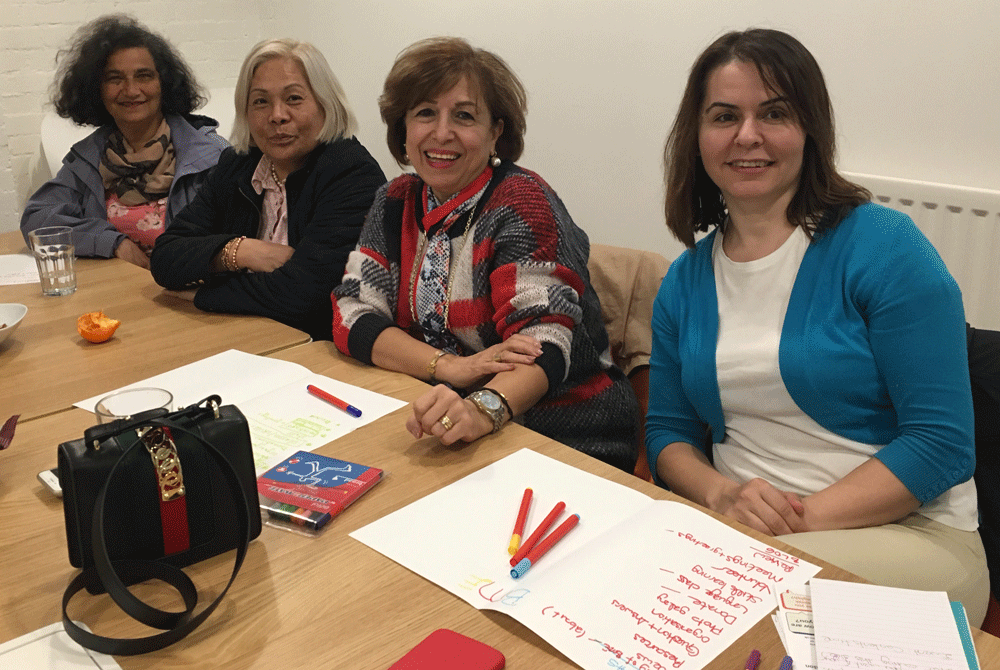 BancroftAlison's tweet photo. Great workshop exploring #Umami. We switched between Arabic, Turkish, Filipino and Greek. Thanks to @opdavies @drupalbristol and the #ootb talk I missed @DrupalCampLDN plans are now underway for a new multilingual website to be built by and with North Somerset BME Network. https://t.co/nrvPeA8ZAS