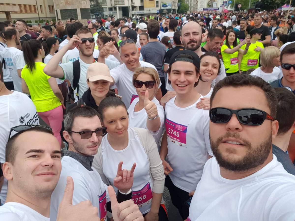 SymphonyCareer's tweet photo. Our Symphonians from Skopje took part in the annual Wizz Air Skopje Marathon 2019, which marked its 15th edition. This year's run gathered the biggest quantity of participants – more than 12500 people! #symphonysolutions #marathon #skopje https://t.co/lyIpbOeYzg