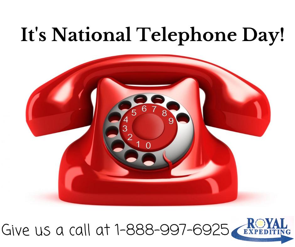 RoyalExpediting's tweet image. It's #NationalTelephoneDay Give someone a call today! A phone call is always more meaningful than a text ✨☎️