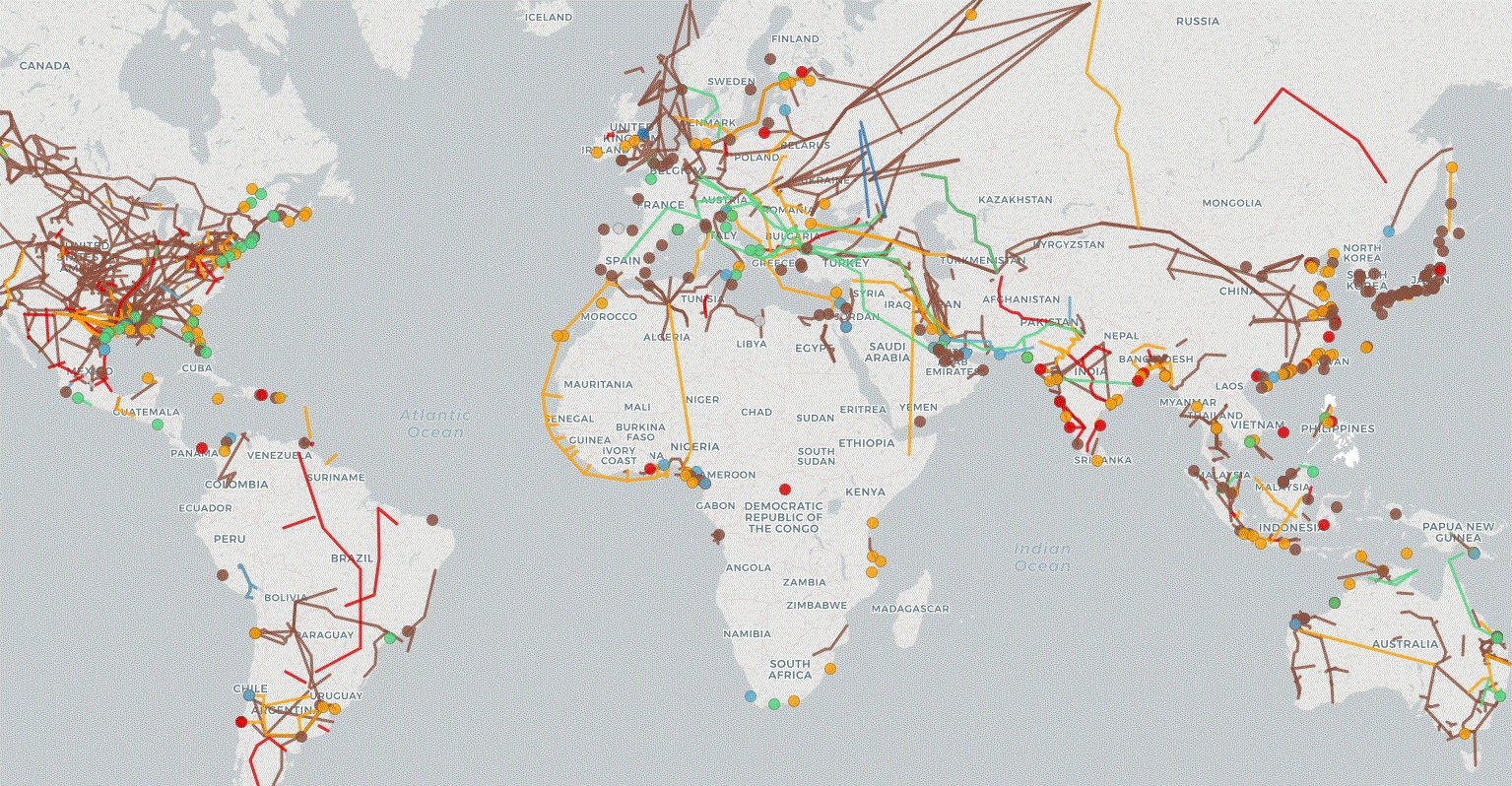 World Oil Pipeline Map