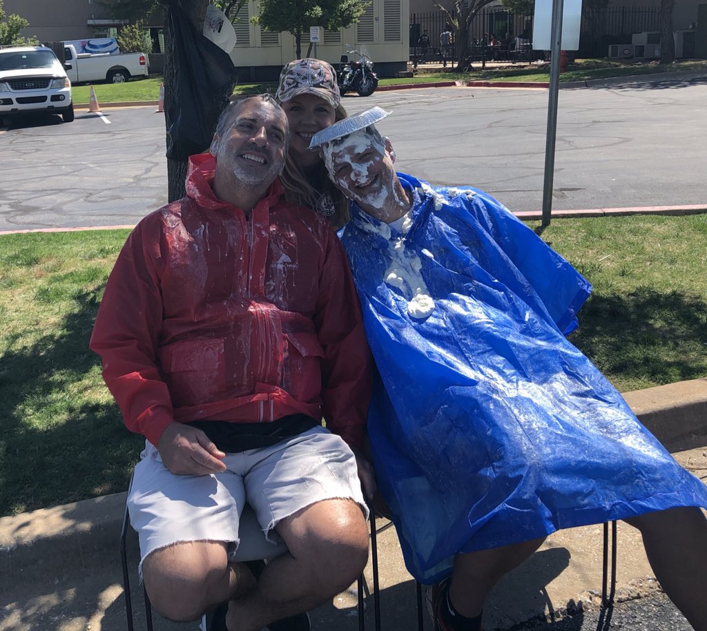 Tmshellshockers (@tmshellshockers) on Twitter photo Taking pies in the face. We almost have enough money to add on to the center! <a href="/OKC_CC_Quail/">OKC Quail Thunder</a> #awesomeATSD Taking pies in the face. We almost have enough money to add on to the center! <a href="/OKC_CC_Quail/">OKC Quail Thunder</a> #awesomeATSD