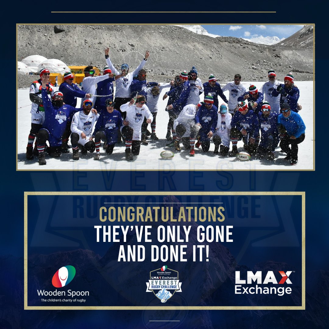 SpoonKent's tweet photo. WOW and congratulations!
@charityspoon
#EverestRugby
#LmaxExchange
#helpingkidsthroughrugby https://t.co/btMPrsjQGE