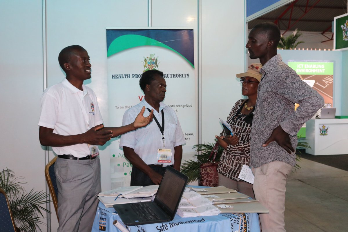 <a href="/HPAZimbabwe/">Health Professions Authority Zimbabwe</a> personnel explaining what the organisation stands for to our esteemed booth visitors during <a href="/ZITF1/">ZITF Company</a>. Everyone is welcome to visit our booth. <a href="/Ndlovukazi_263/">Shamiso Yikoniko</a> #ZITF2019