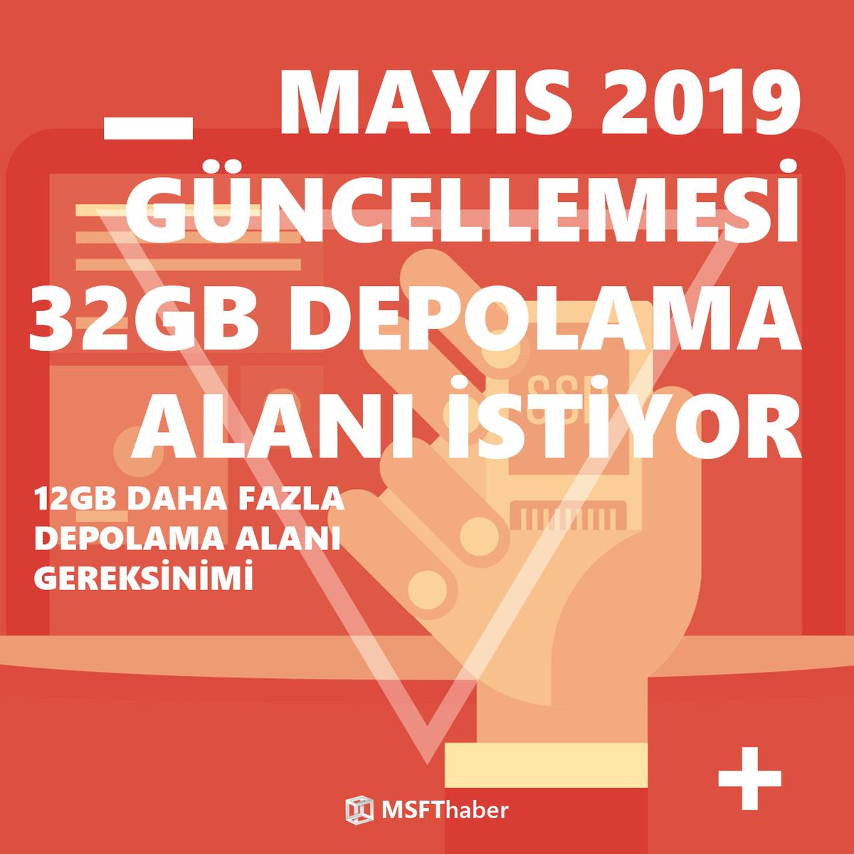 msfthaber's tweet photo. Windows 10 Mayıs 2019 Güncellemesini yüklemek için 32GB depolama alanına ihtiyacınız var

► https://t.co/gbWNATypxC https://t.co/Jgm8Nqr1yV