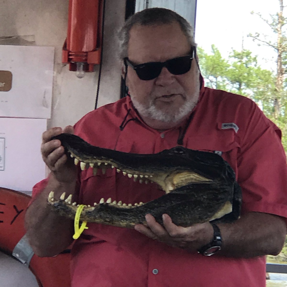 jpowell76602644's tweet photo. Enjoying alligator trivia while on a Wildlife Eco Tour of Lake Marion. #SanteeCooperCountry #DiscoverSC Visit https://t.co/f1zxiaZtg1 and book your trip today. https://t.co/lYBUOm23Hb