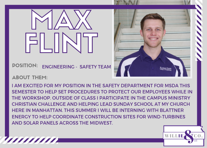 WillieAndCoLLC's tweet photo. Employee Spotlights! Meet Engineering Liasion for the Marketing team, Eric Stepan, and an Engineering Safety Team Lead, Max Flint. https://t.co/mO8YBWt3UP