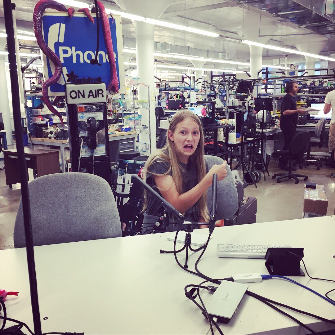 RobotMakerGirl's tweet image. #ThrowbackThursday to a 2017 visit to @adafruit #CircuitPlayground #LadyAda