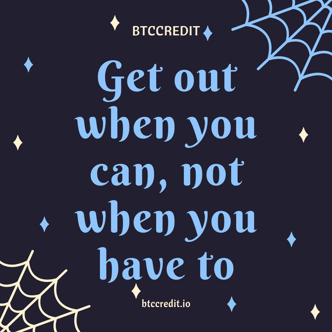 Get out when you can, not when you have to!!

btccredit.io

#Cryptotrader #bitcoin #crypto #ETHEREUM