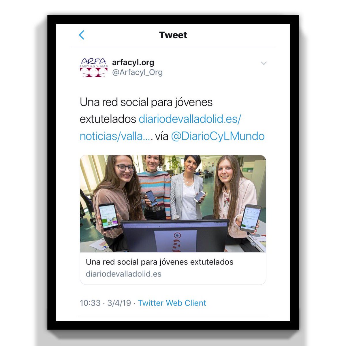 threeis3's tweet photo. Gracias a @Arfacyl_Org @CGCEES @adopcionmanaia @gaia_acoger por darnos visibilidad.
De parte de las Three i’s y de todos los jóvenes extutelados a los que queremos y podemos ayudar gracias a nuestra red social.
#audicreativitychallenge #three_is #con_ext https://t.co/hUJhkemAlz