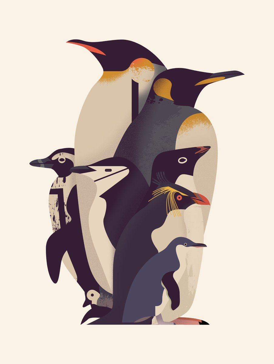 Happy World Penguin Day #Penguins #PenguinDay #WorldPenguinDay #illustration