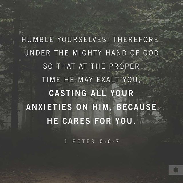 Bible Quotes on X: "1 Peter 5:6-7 - Humble yourselves, therefore, under the  mighty hand of God so that at the proper time he may exalt you...  https://t.co/56bIdD0SJn" / X