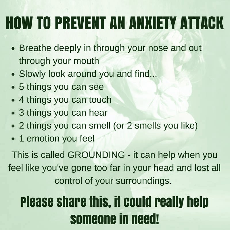 - Panic attacks
- Trouble breathing
- Intrusive thoughts
- Constant guilt
- A constant feeling of dread
- Nightmares
- Insomnia
- An inability to leave the house

It’s not just a now and then thing. It’s all the time.

#MentalHealth #Anxiety