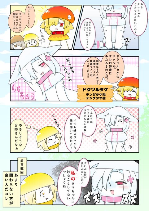 十把一絡げのきのこ半擬人化漫画「きのこれくと」
その5「白妙なる姉妹愛」 