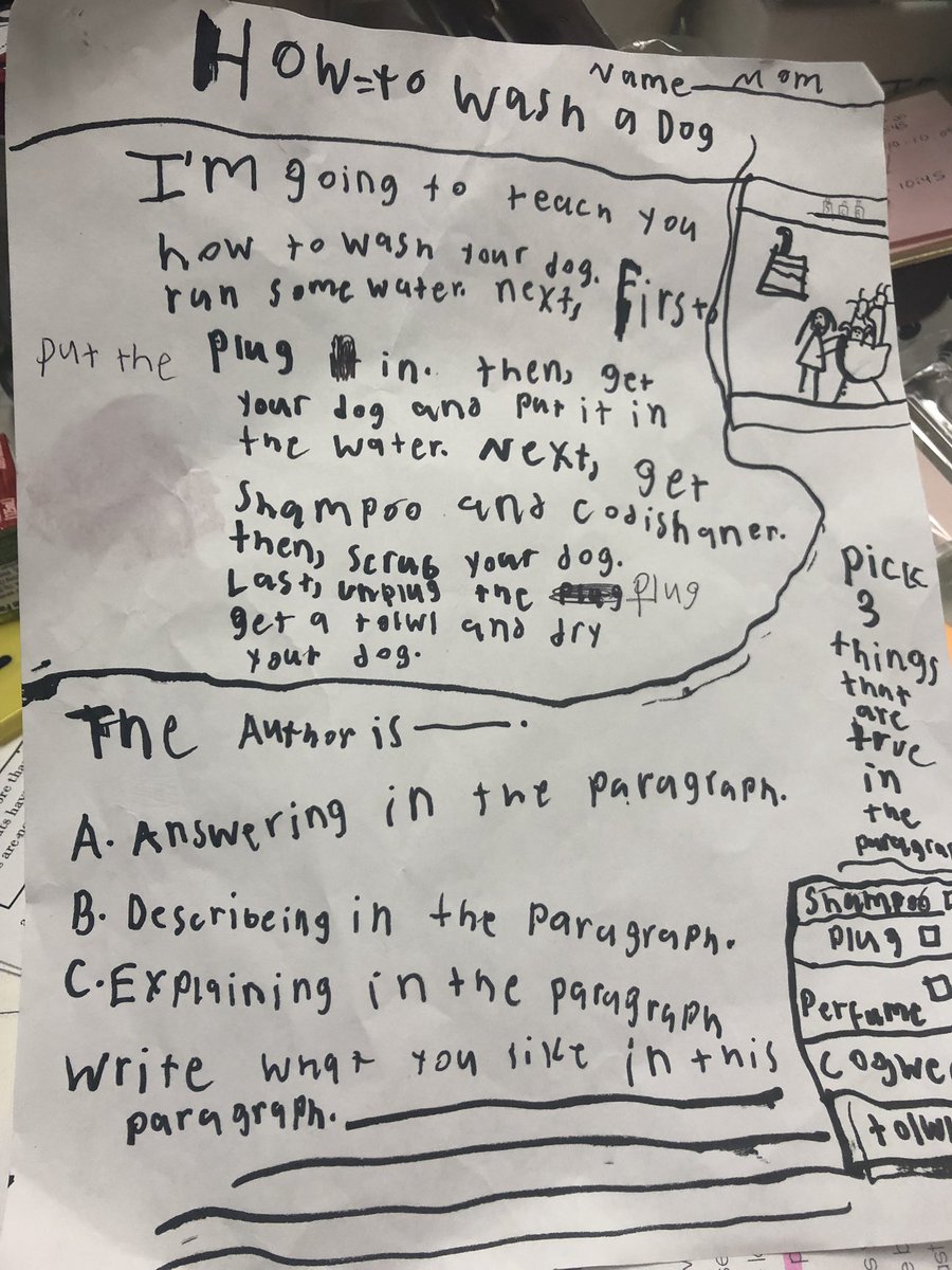 mrscordes123's tweet photo. When a student creates their own assessment to go along with what you’re teaching...😍😍She is testing her mom! https://t.co/sxaLNWny05