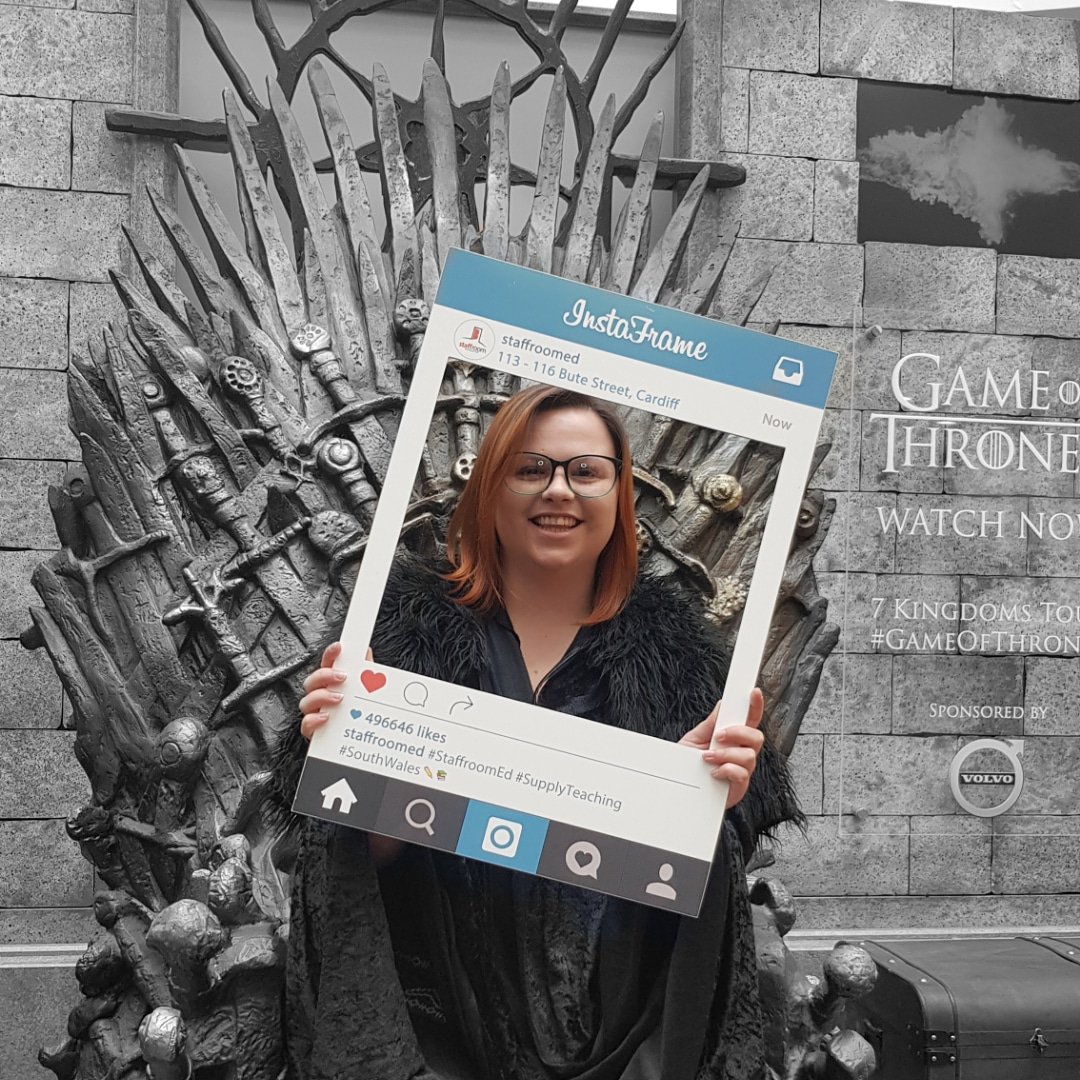 StaffroomEd's tweet photo. Being a teacher may sometimes feel like an episode of Game of Thrones, but the reward from seeing pupils improve is the equivalent of sitting on the Iron Throne! ๐
@skyatlantic #gameofthrones #7kingdomstour #instaboard https://t.co/ZeL0SZp29c