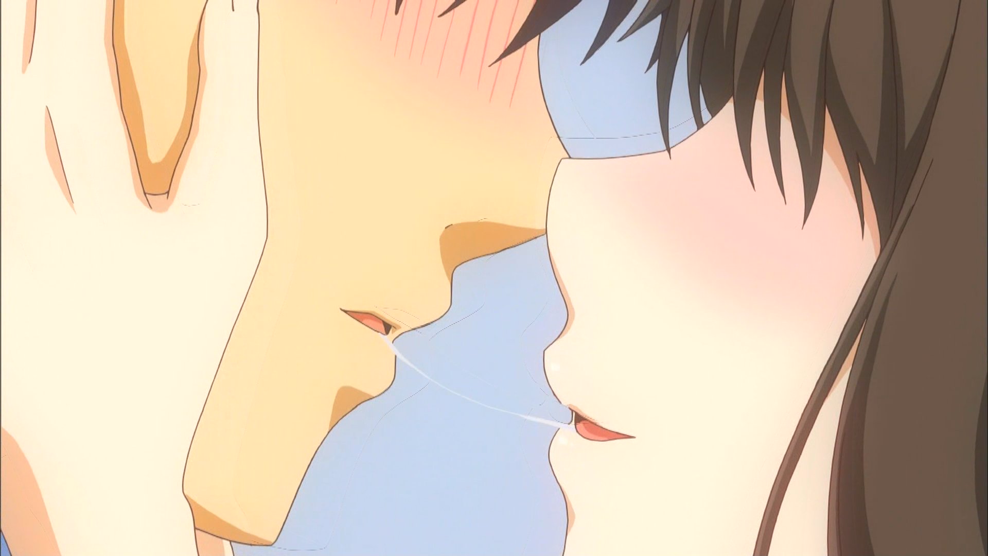 うぃじうぃっぐ on X: 糸引くキス・・・良いよね #nankoko #at_x t.co7u15gkiyqP  X